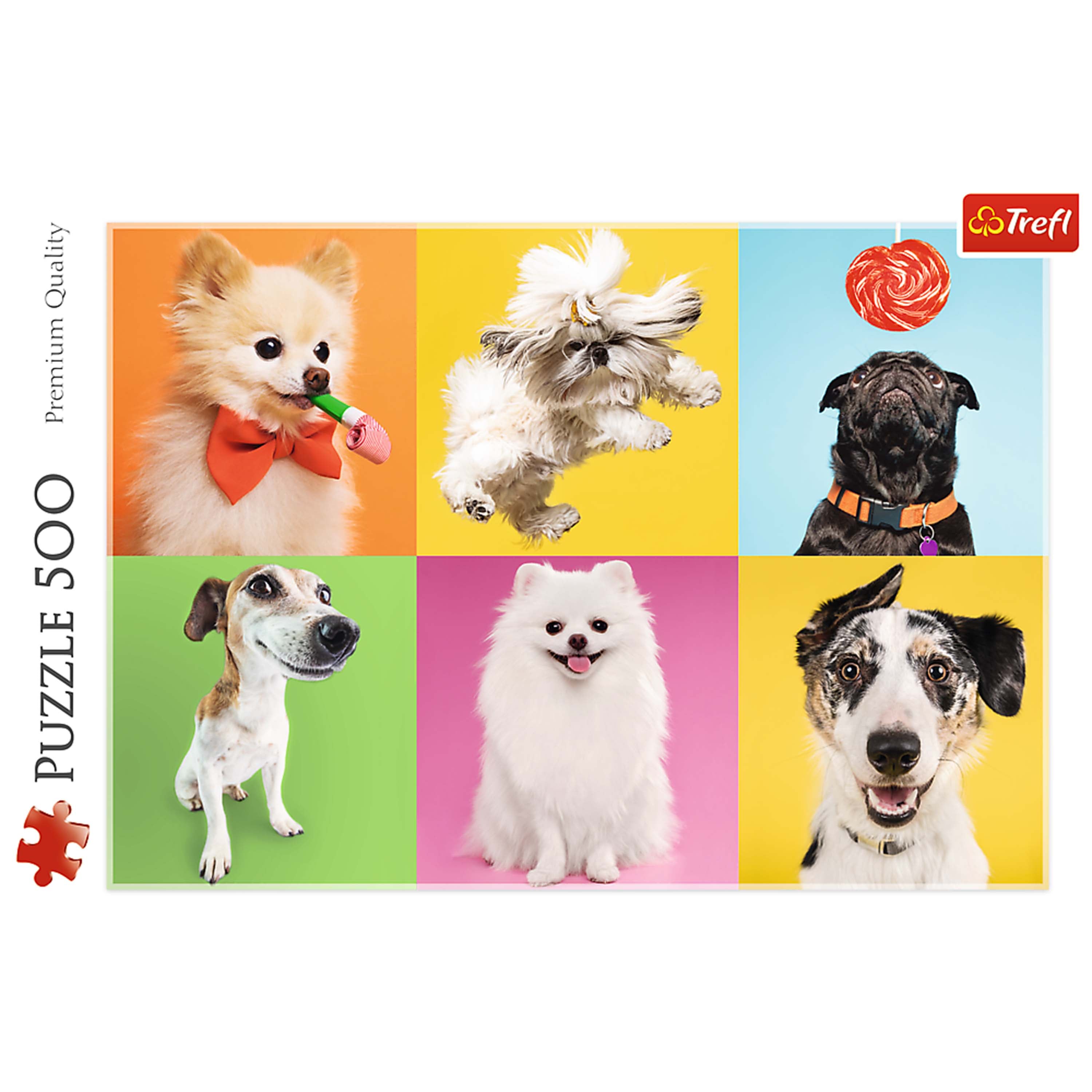 Trefl Red 500 Piece Puzzle - Dogs