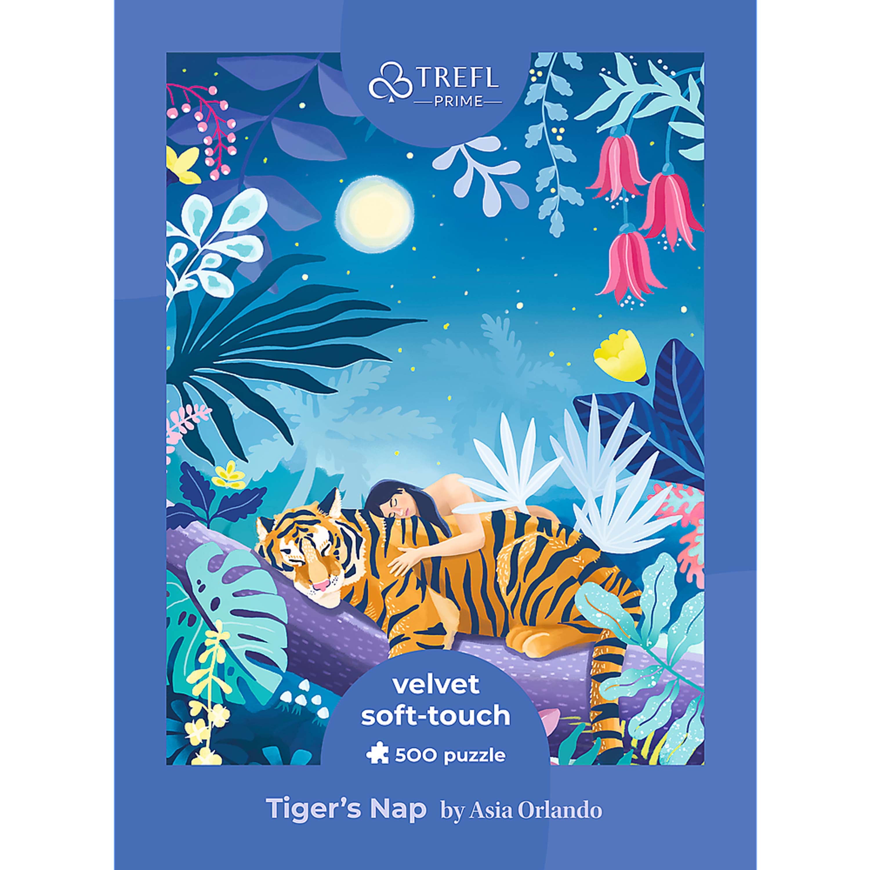 Trefl Prime Velvet 500 Piece Puzzle - Tiger's Nap