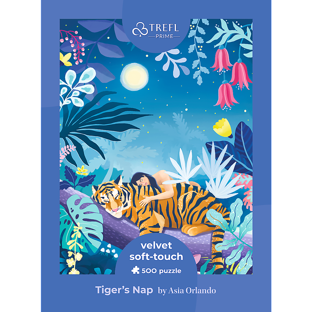 Trefl Prime Velvet 500 Piece Puzzle - Tiger's Nap