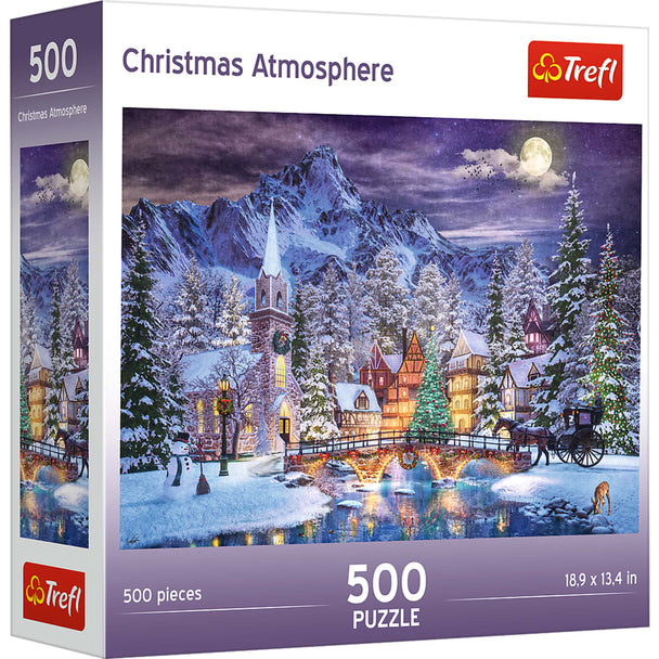 Trefl Red 500 Piece Jigsaw Puzzle - Christmas Atmosphere