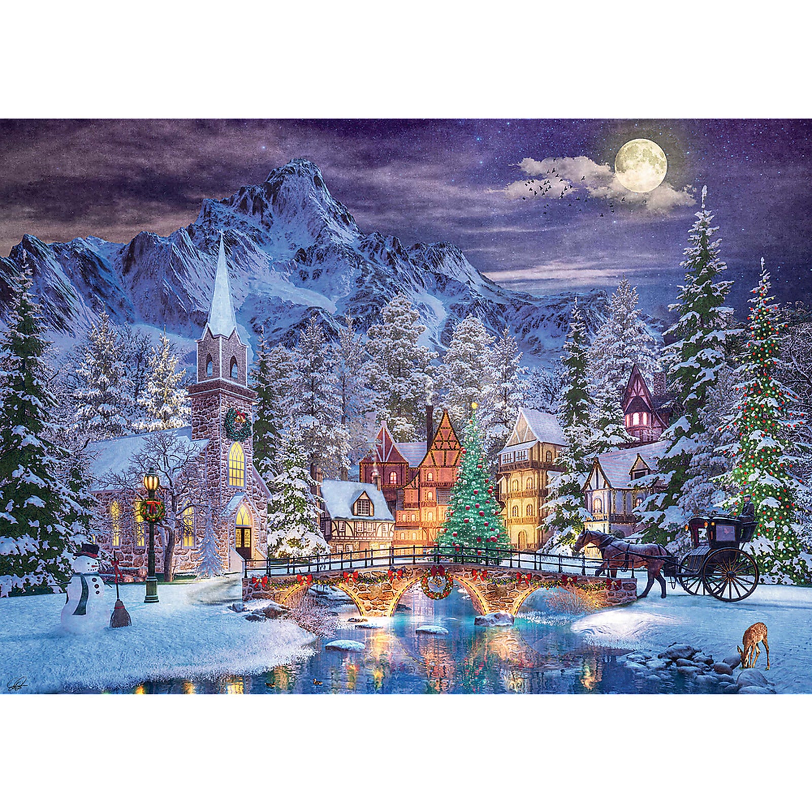 Trefl Red 500 Piece Jigsaw Puzzle - Christmas Atmosphere