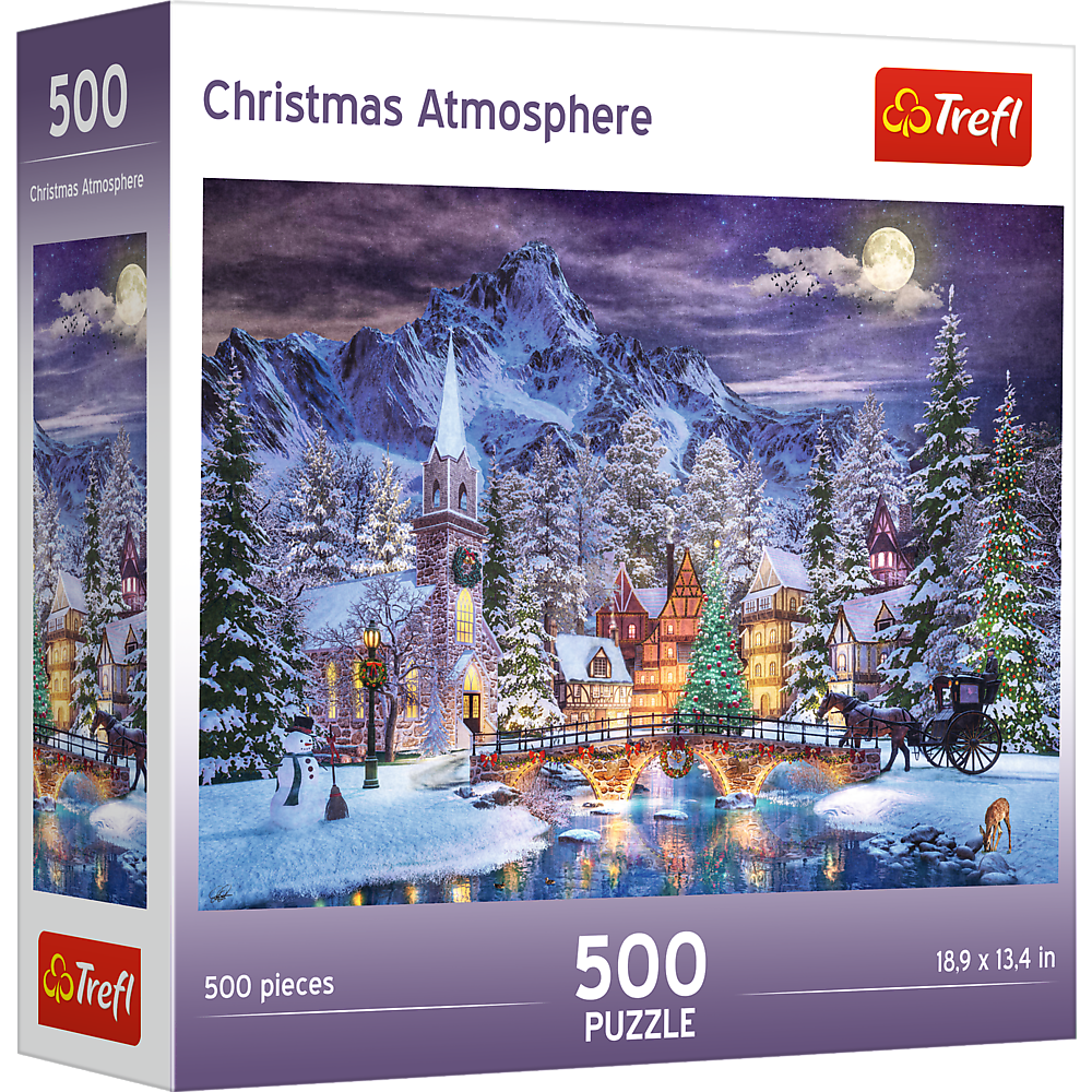 Trefl Red 500 Piece Jigsaw Puzzle - Christmas Atmosphere