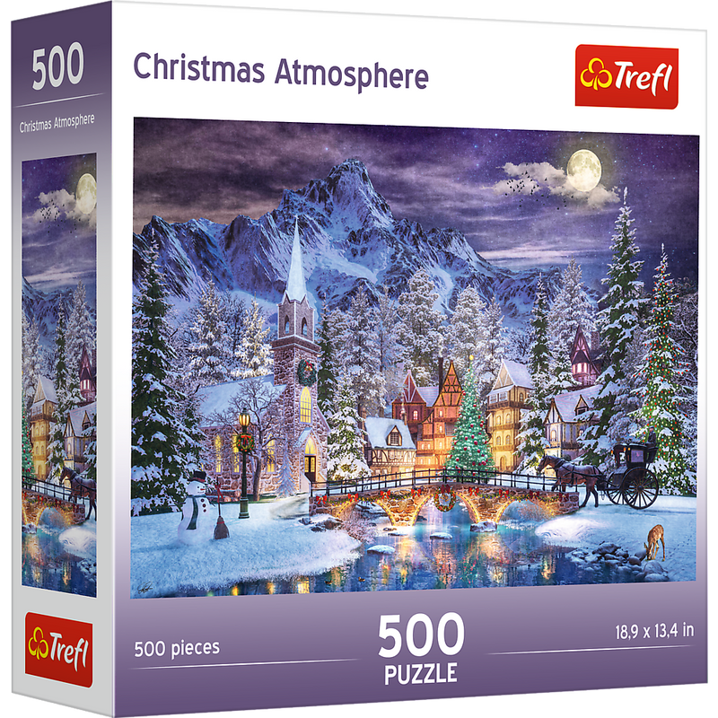 Trefl Red 500 Piece Jigsaw Puzzle - Christmas Atmosphere