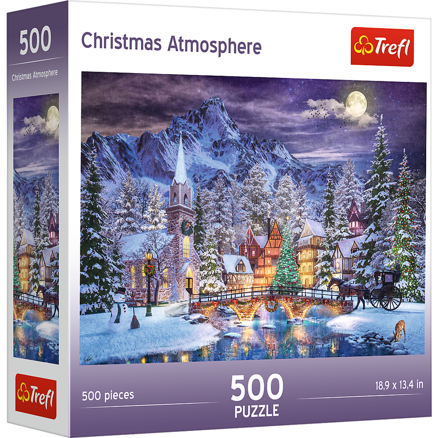 Trefl Red 500 Piece Jigsaw Puzzle - Christmas Atmosphere