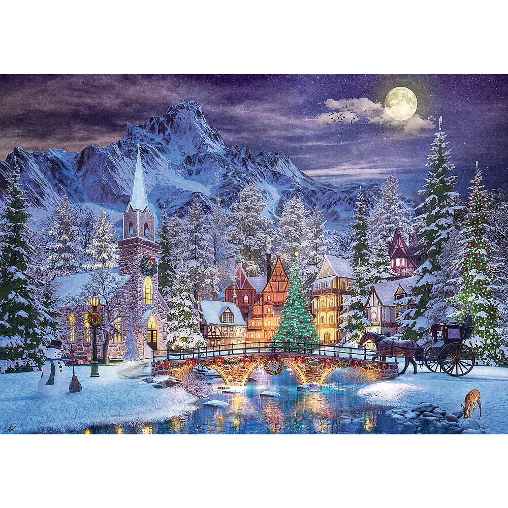 Trefl Red 500 Piece Jigsaw Puzzle - Christmas Atmosphere