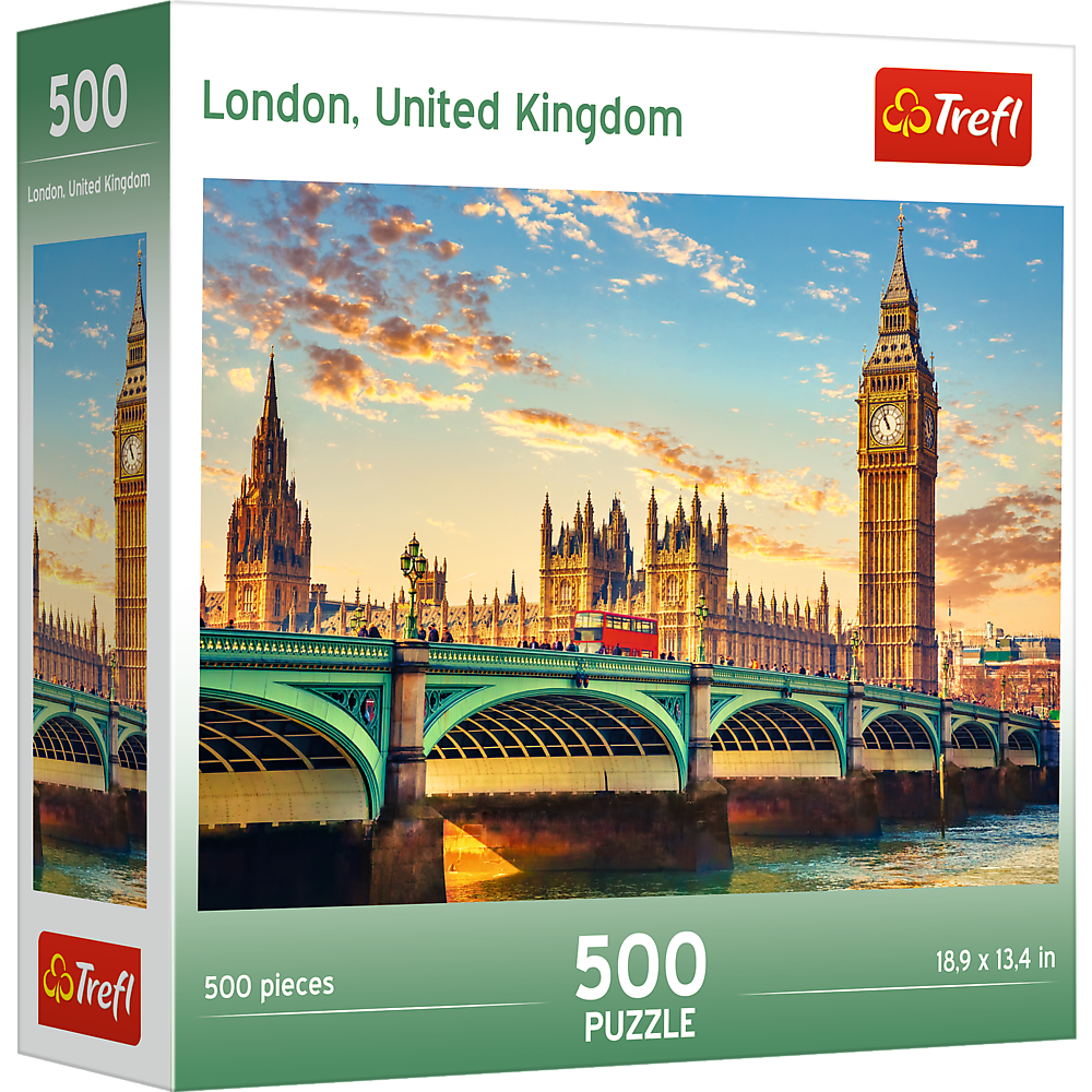 Trefl Red 500 Piece Jigsaw Puzzle - London United Kingdom