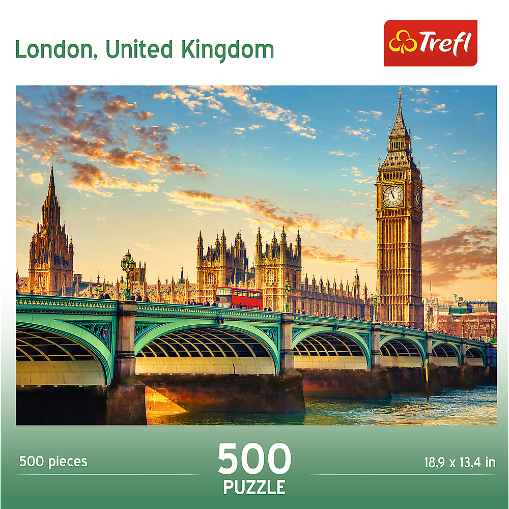 Trefl Red 500 Piece Jigsaw Puzzle - London United Kingdom