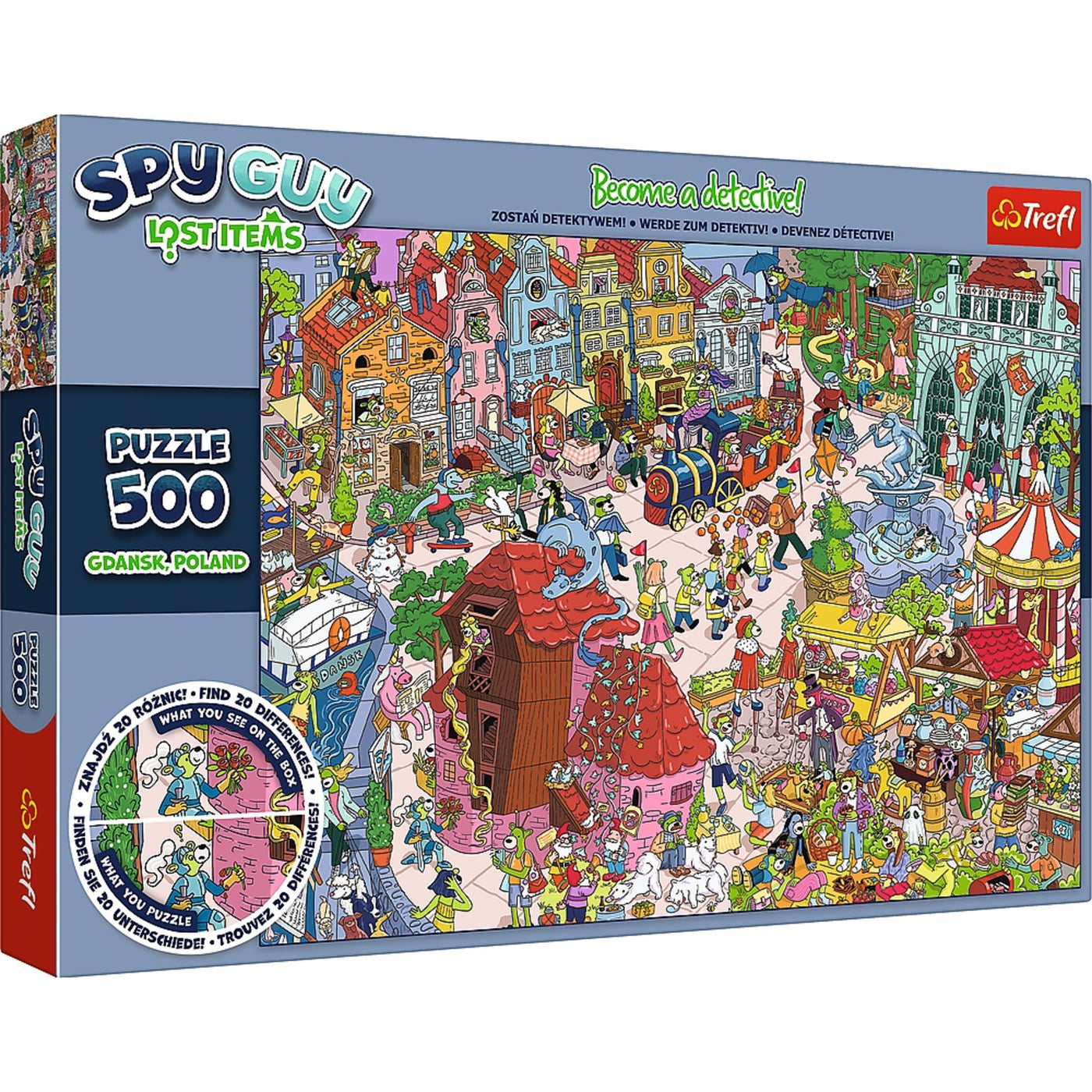 Trefl Kids Spy Guy Lost Items: Gdańsk, Poland 500 Piece Puzzle