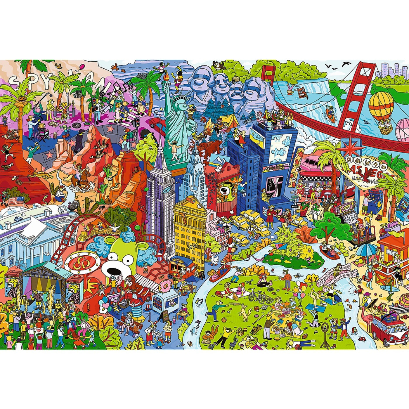 Trefl Kids Spy Guy Lost Items: USA 500 Piece Puzzle