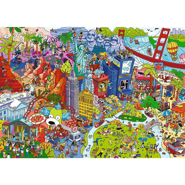 Trefl Kids 500 Piece Puzzle - Spy Guy - Lost Items: USA