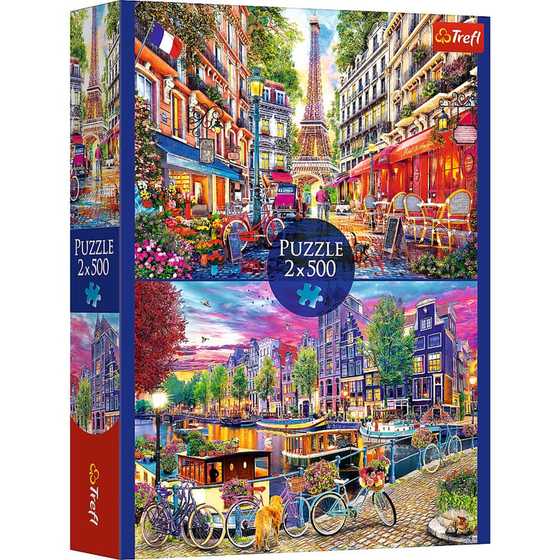 Trefl Red 2x500 European Capitals Puzzle