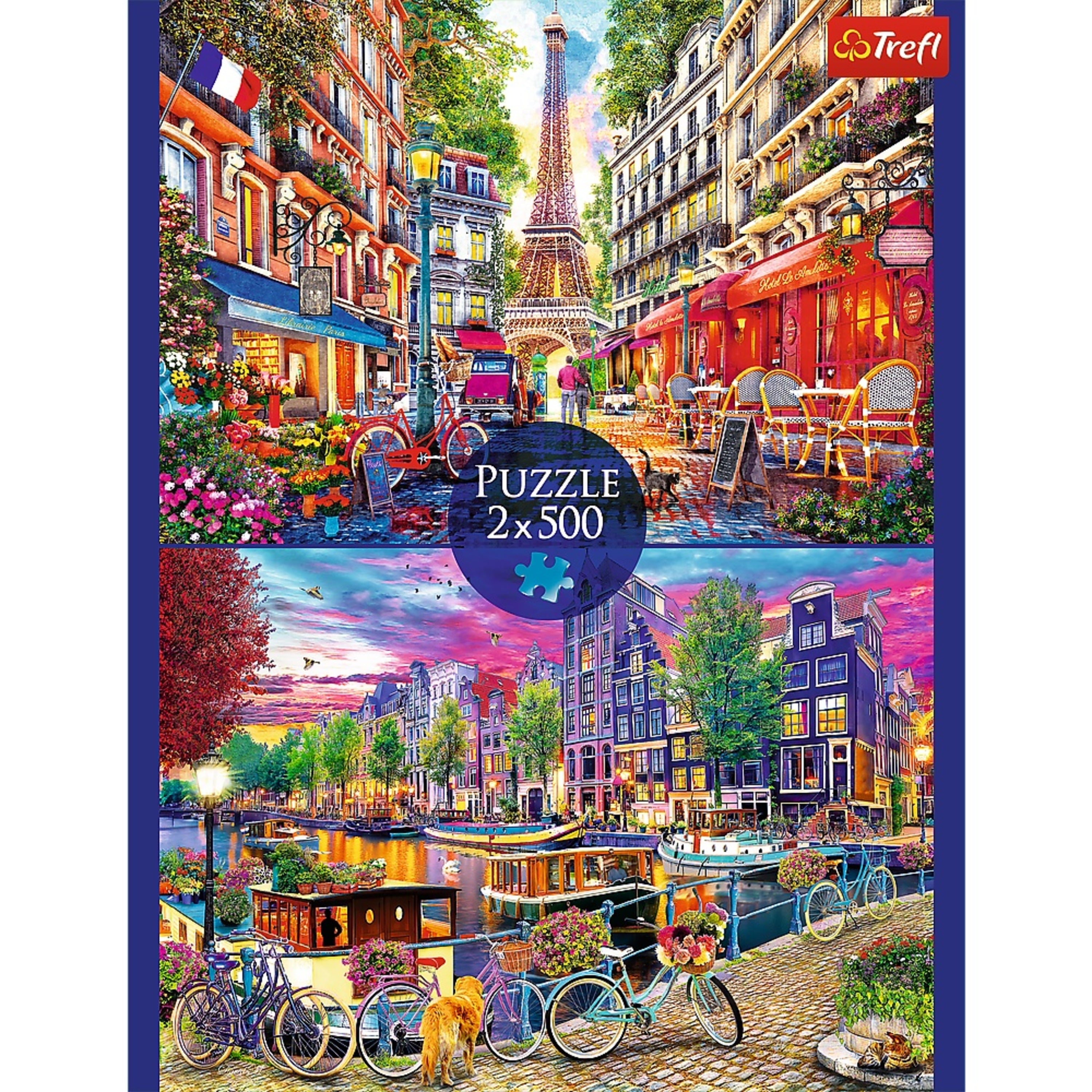 Trefl Premium Plus (2) 500 Piece Puzzles - European Capitals