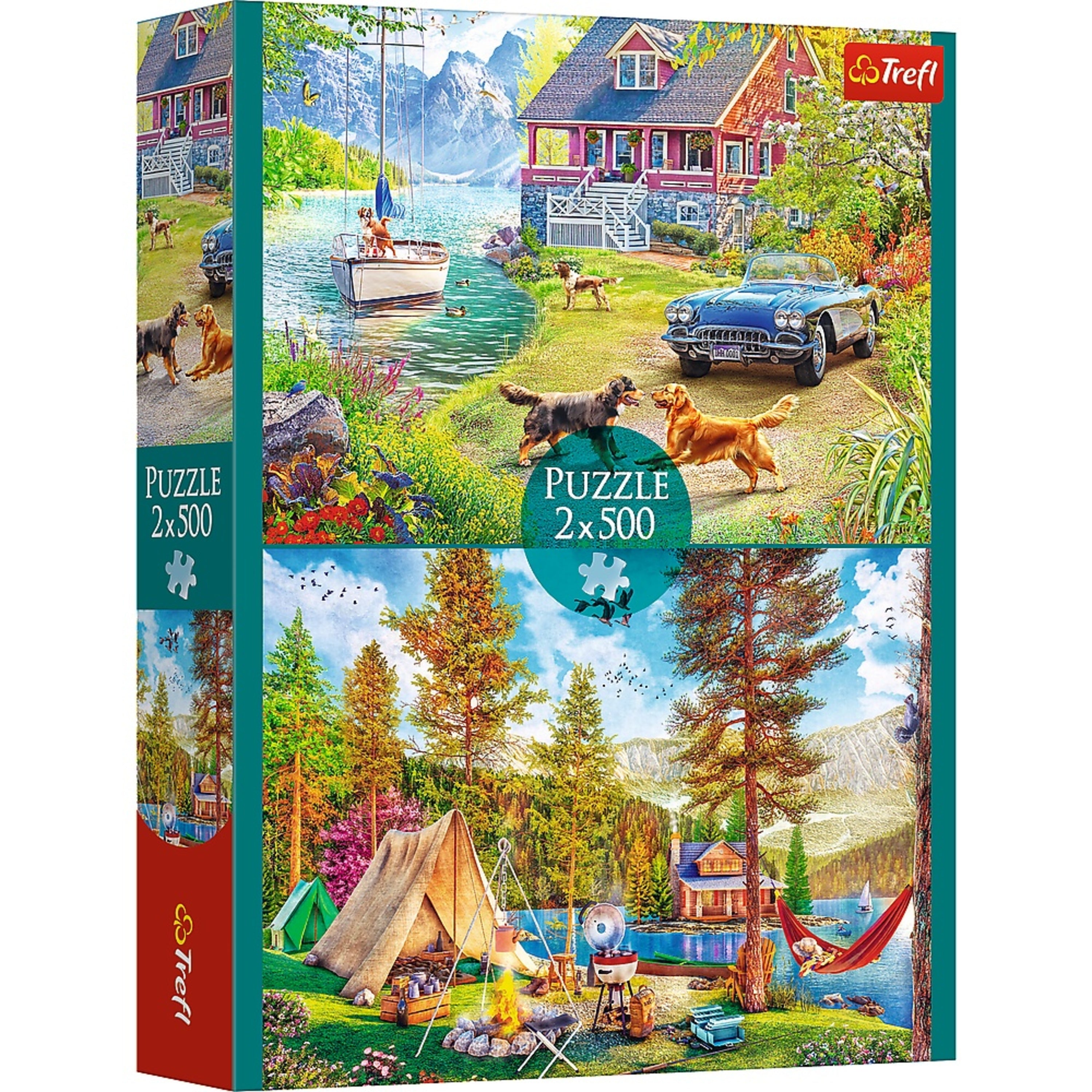 Trefl Premium Plus (2) 500 Piece Puzzles - Summertime Relax