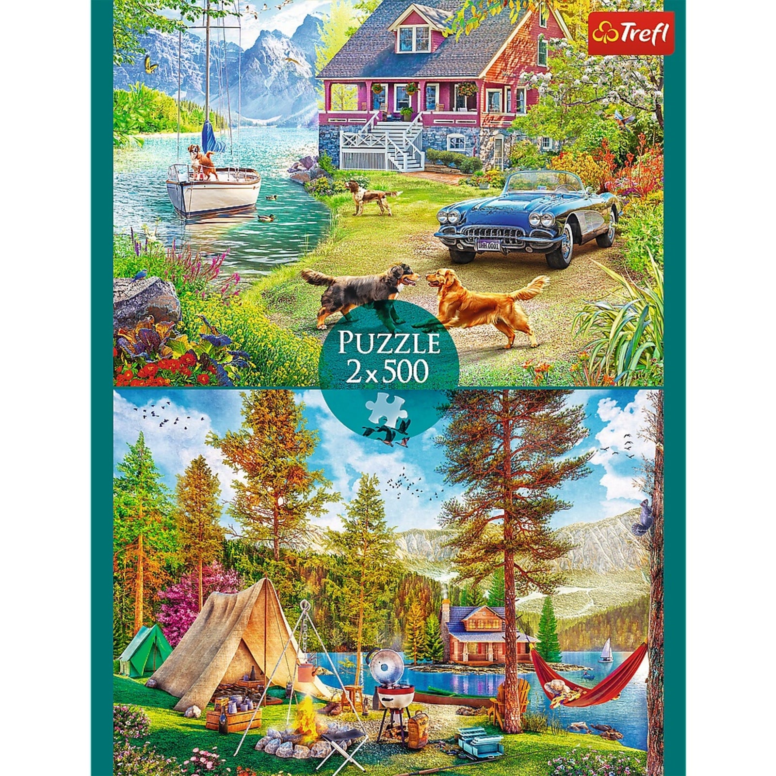 Trefl Premium Plus (2) 500 Piece Puzzles - Summertime Relax