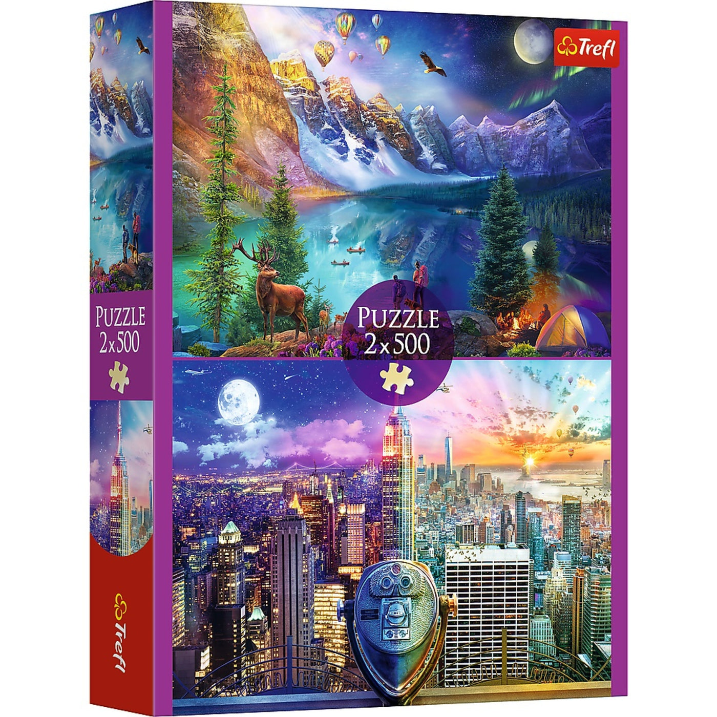 Trefl Red 2x500 American Tour Puzzle