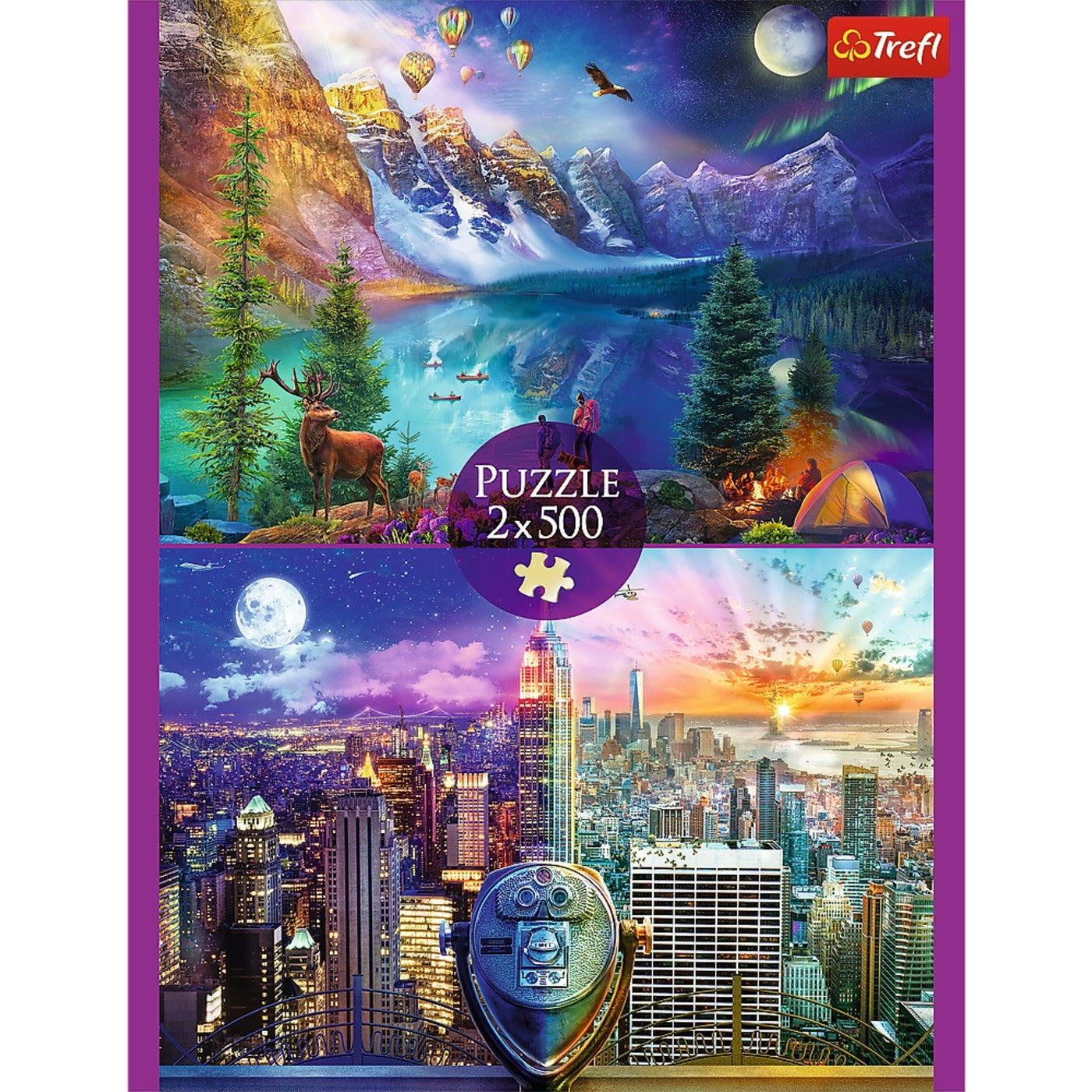 Trefl Red 2x500 American Tour Puzzle