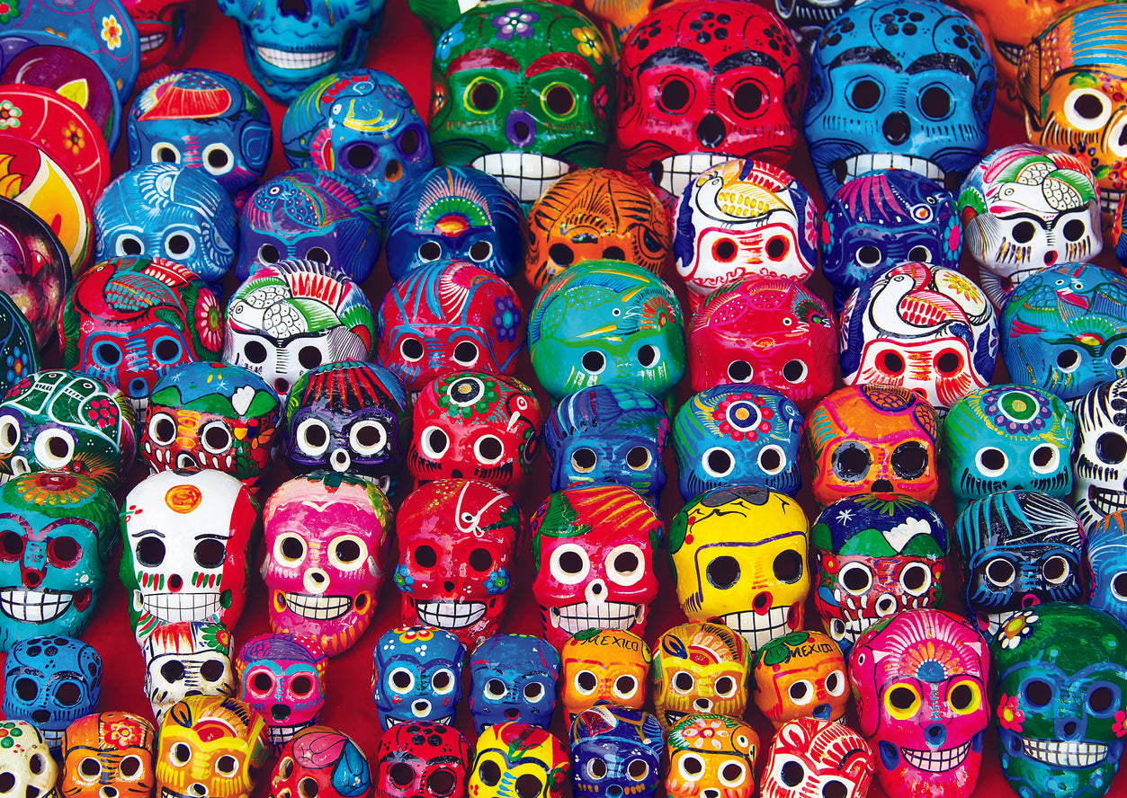 Trefl Red 500 Piece Puzzle - Halloween - Day of the Dead