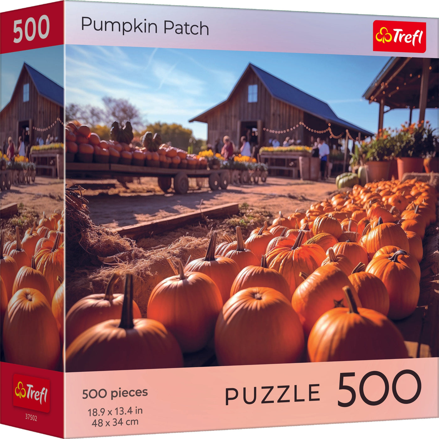 Trefl Red Halloween: Pumpkin Patch 500 Piece Puzzle