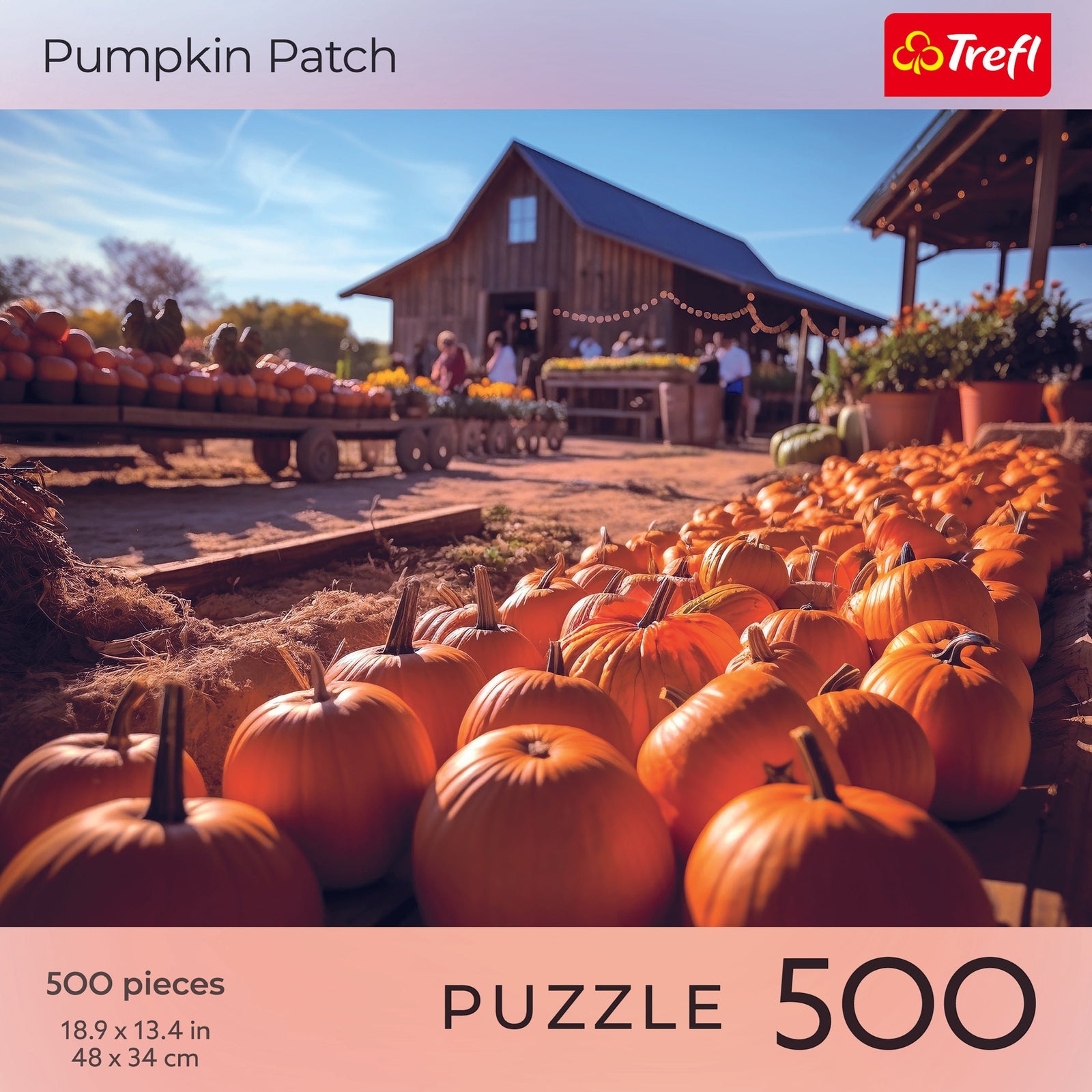 Trefl  Red 500 Piece Puzzle - Halloween - Pumpkin Patch