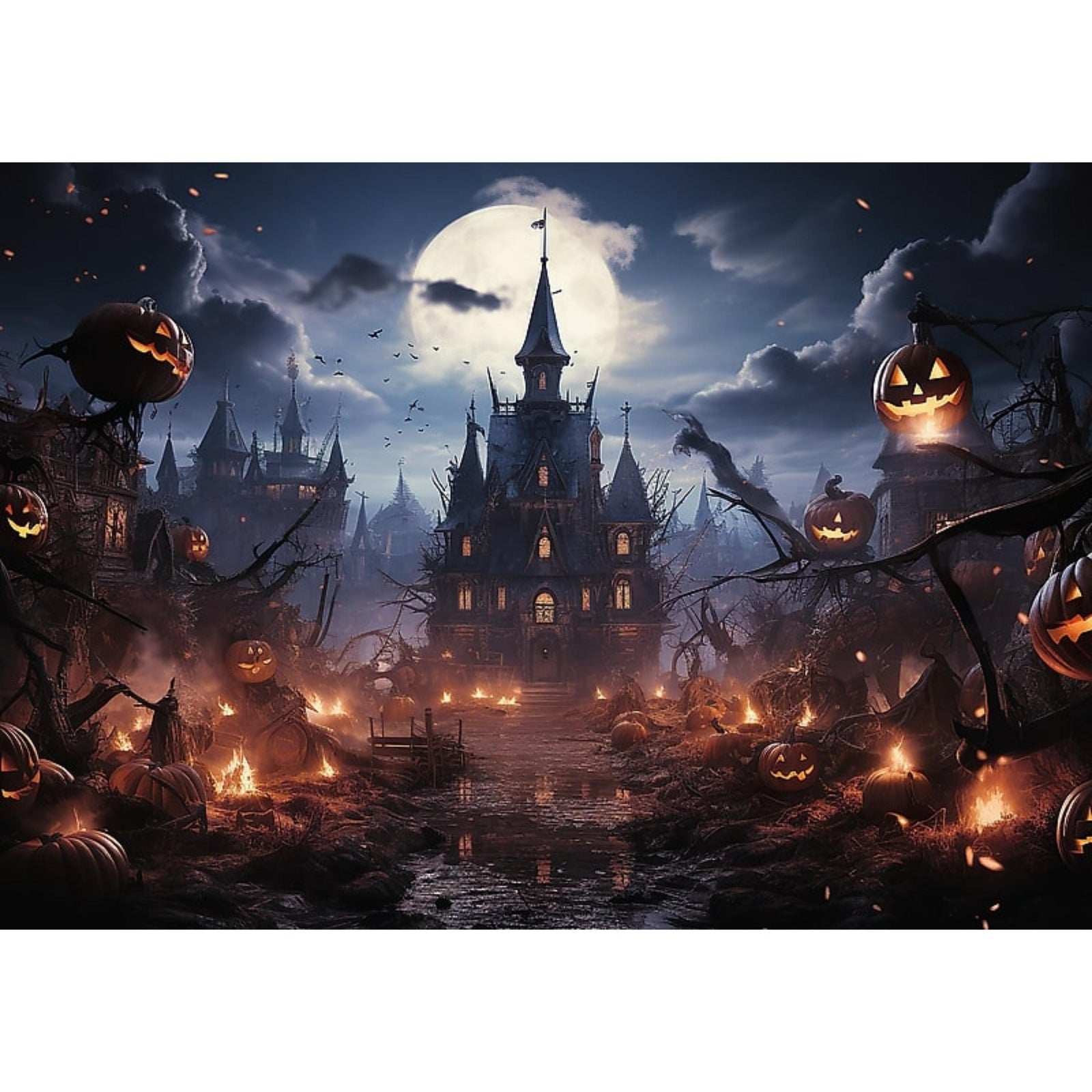 Trefl Red 500 Piece Puzzle - Halloween - Haunted House