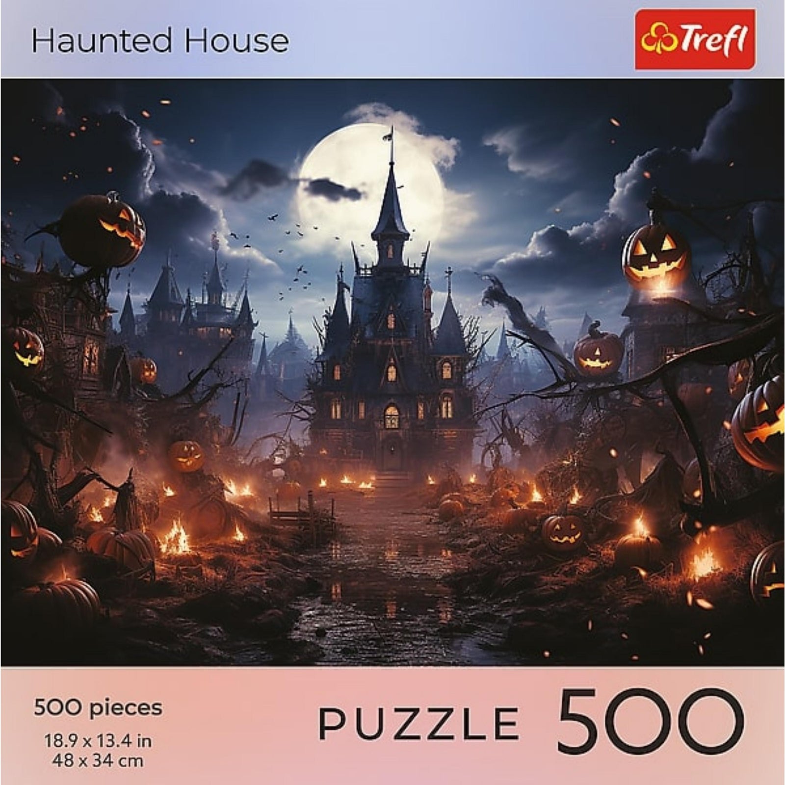 Trefl Red 500 Piece Puzzle - Halloween - Haunted House