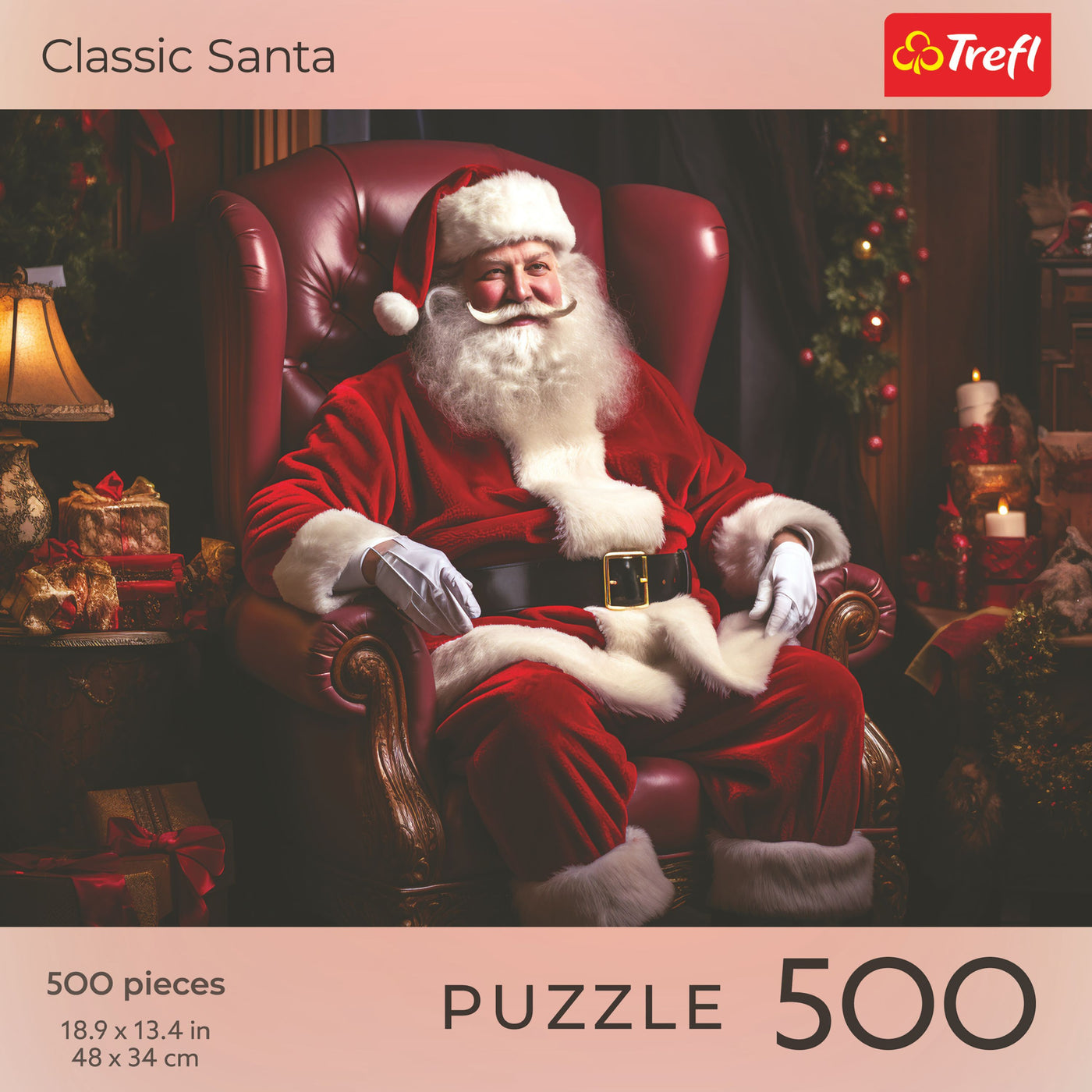 Trefl Red Holiday: Classic Santa 500 Piece Puzzle