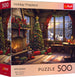 Trefl Red 500 Piece Puzzle - Holiday Fireplace