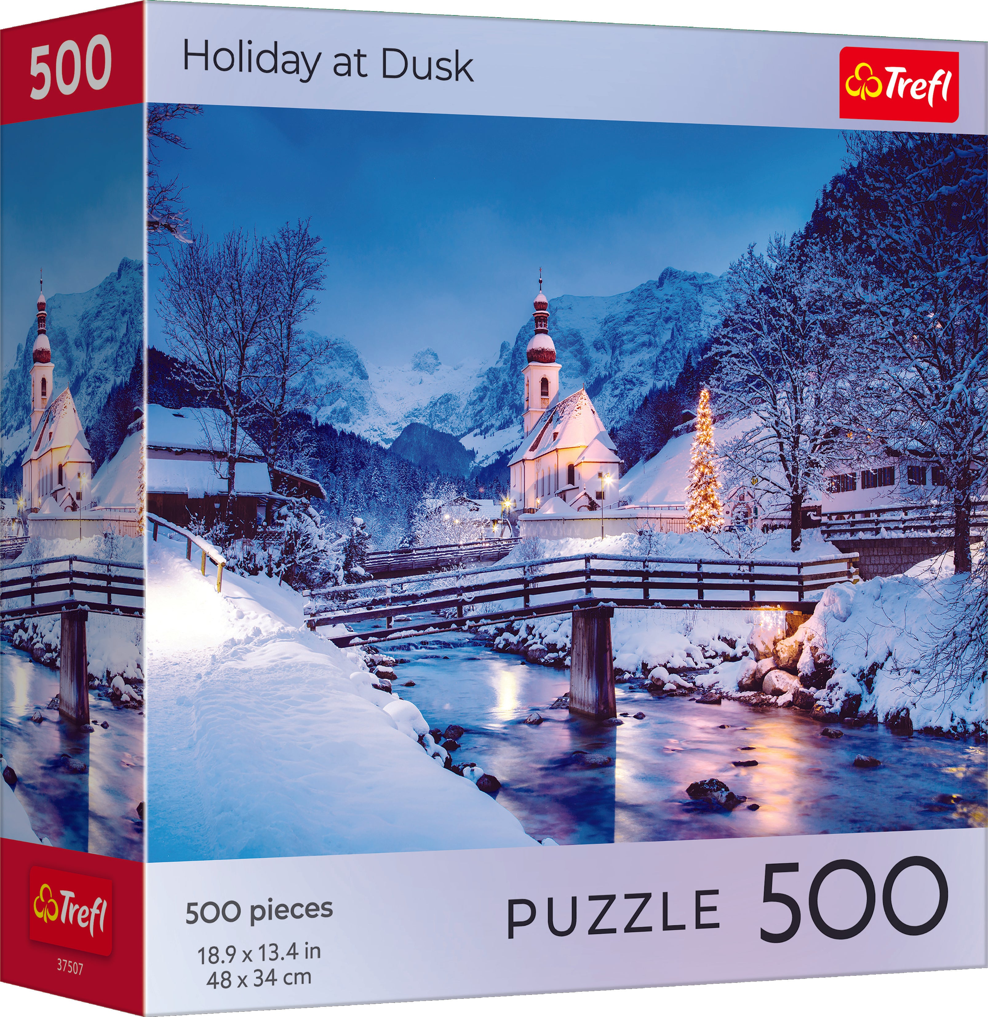 Trefl Red 500 Piece Puzzle - Holiday at Dusk