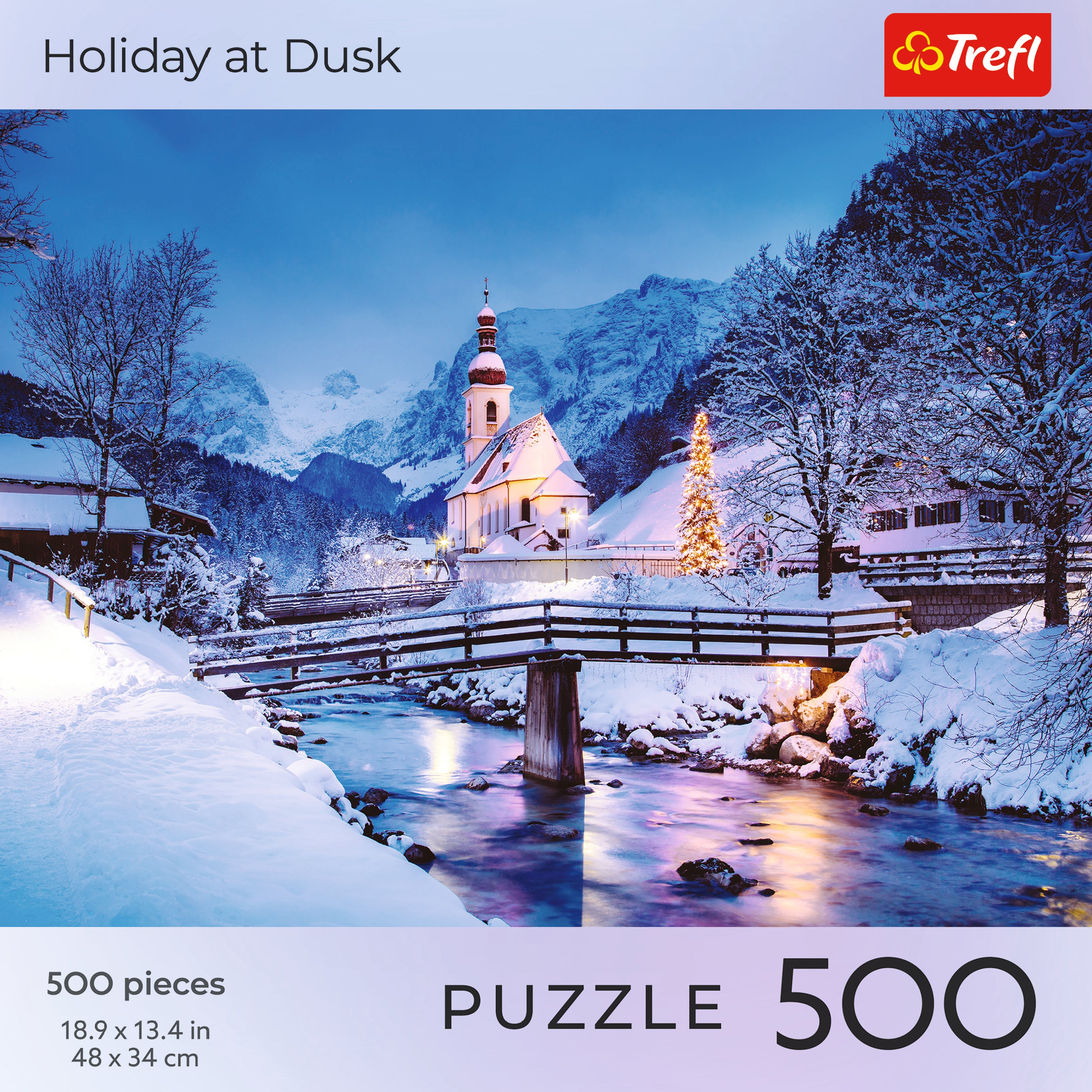 Trefl Red 500 Piece Puzzle - Holiday at Dusk