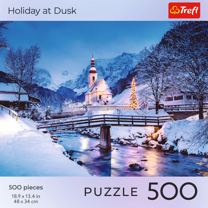 Trefl Red 500 Piece Puzzle - Holiday at Dusk