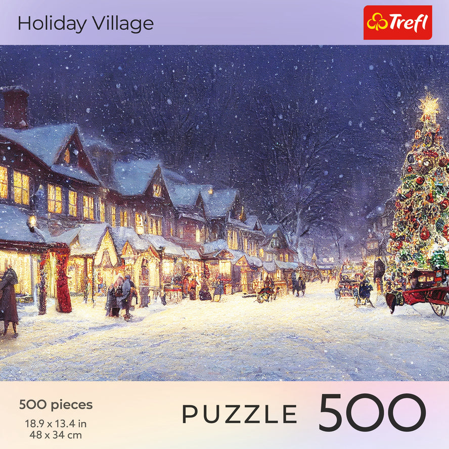 Trefl Red 500 Piece Puzzle - Holiday Village