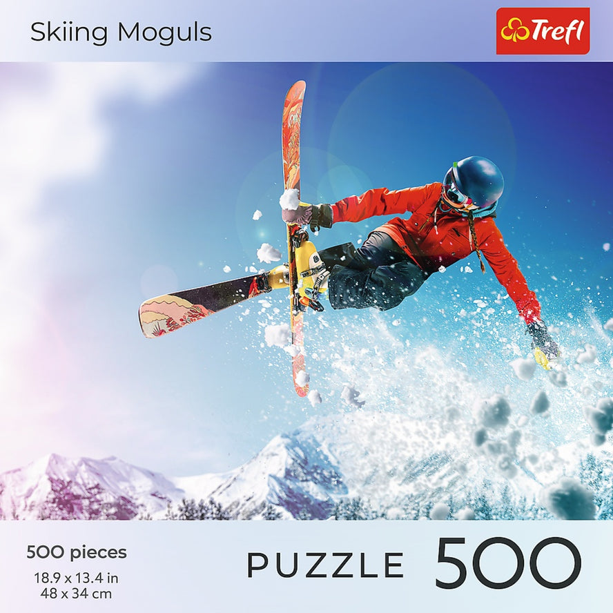 Trefl Red 500 Piece Puzzle - Sports - Skiing Moguls