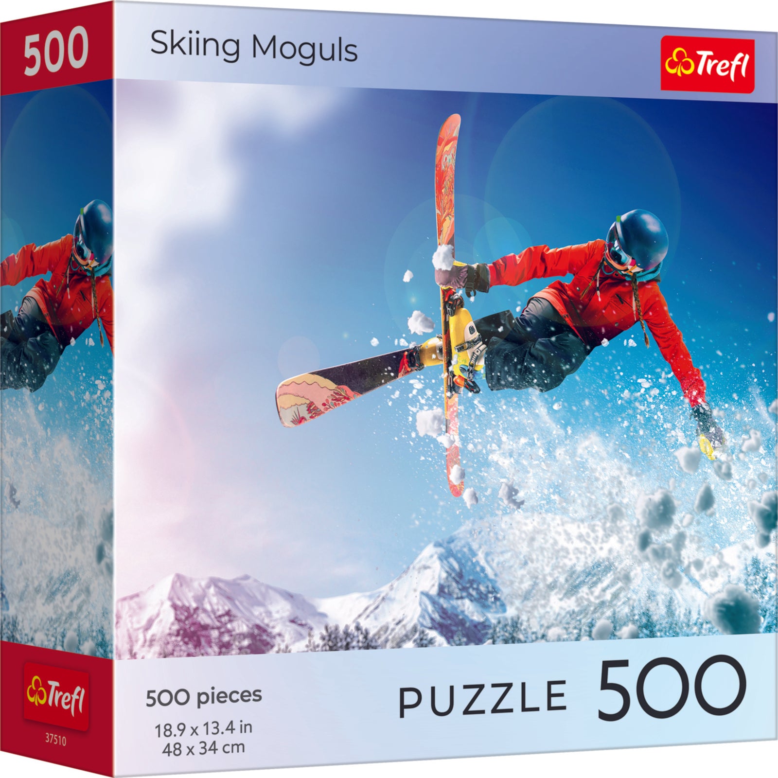 Trefl Red 500 Piece Puzzle - Sports - Skiing Moguls