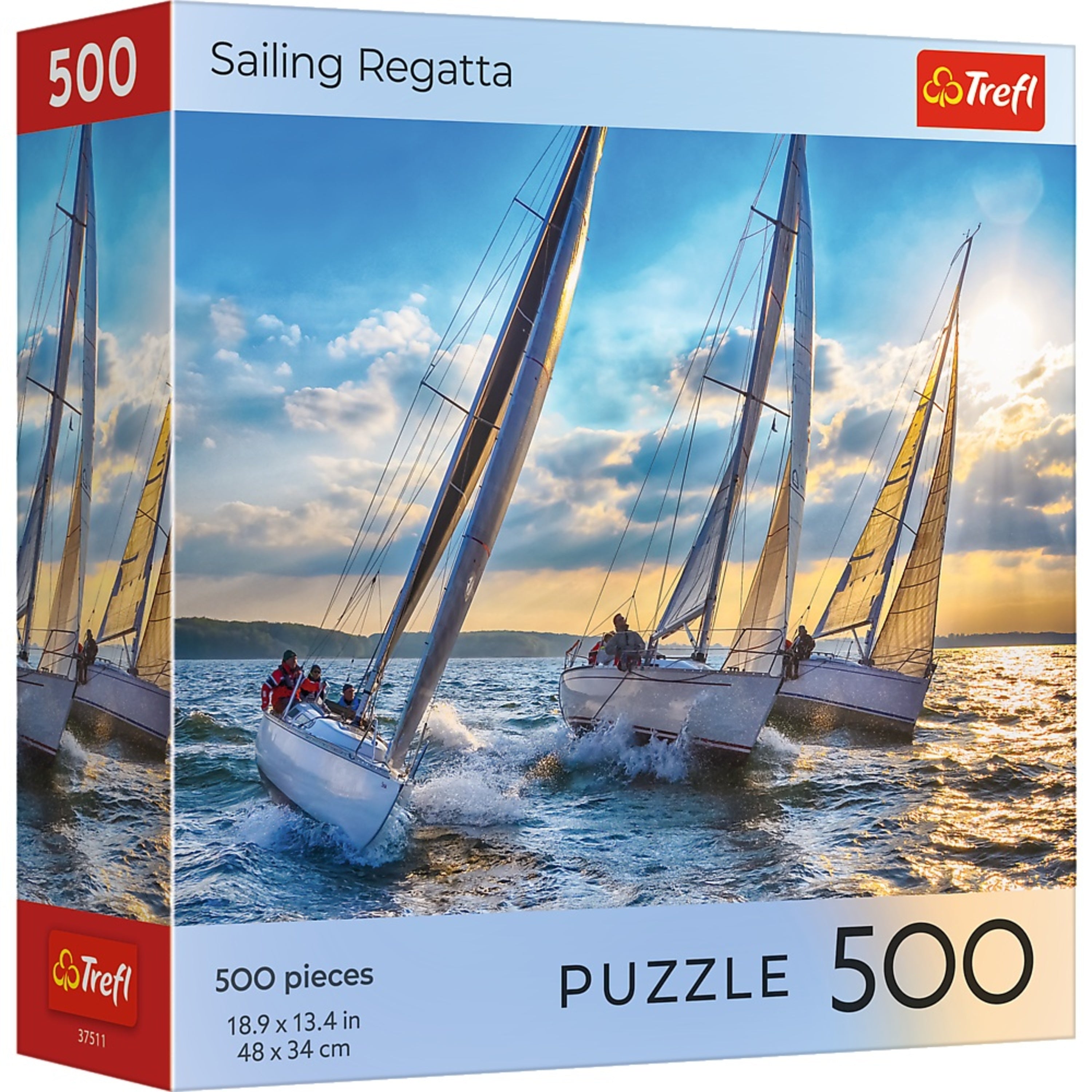 Trefl Red 500 Piece Puzzle - Sports - Sailing Regatta