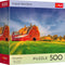 Trefl Red 500 Piece Puzzle - Nature - Classic Red Barn