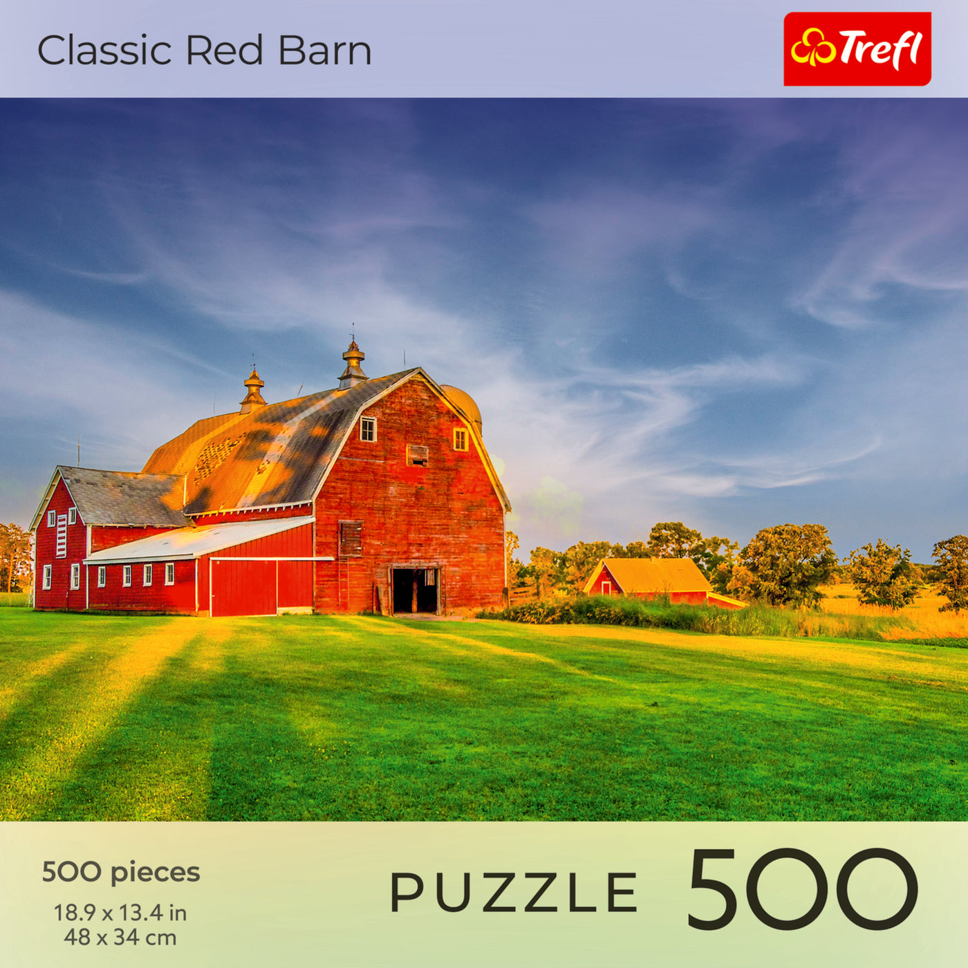 Trefl Red Nature: Classic Red Barn 500 Piece Puzzle