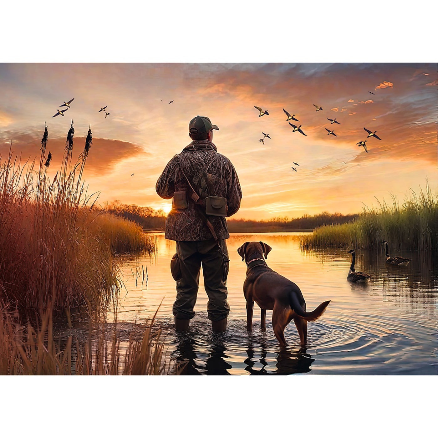Trefl Red Nature: Hunter at Sunrise 500 Piece Puzzle