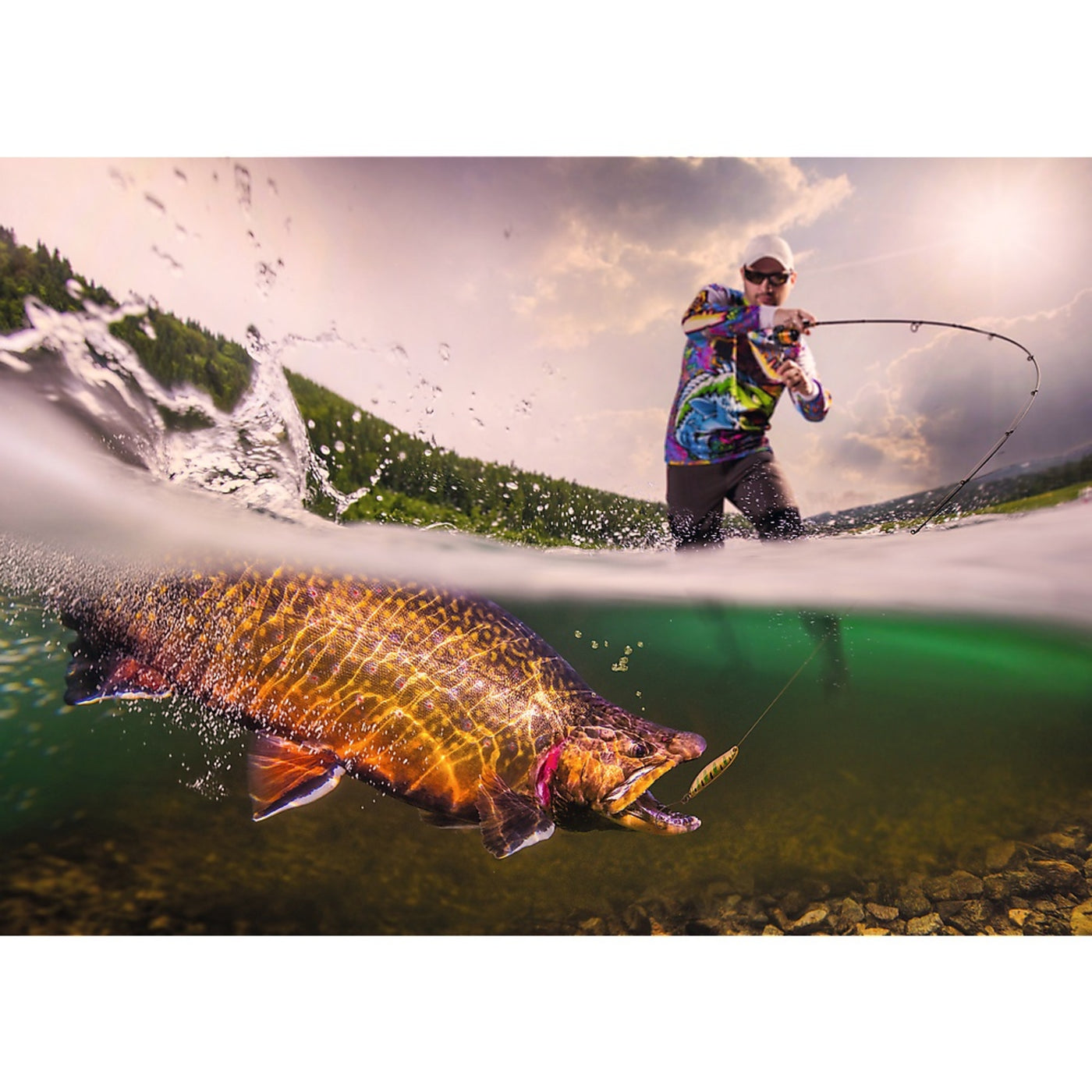 Trefl Red Nature: Fisherman with the Catch 500 Piece Puzzle