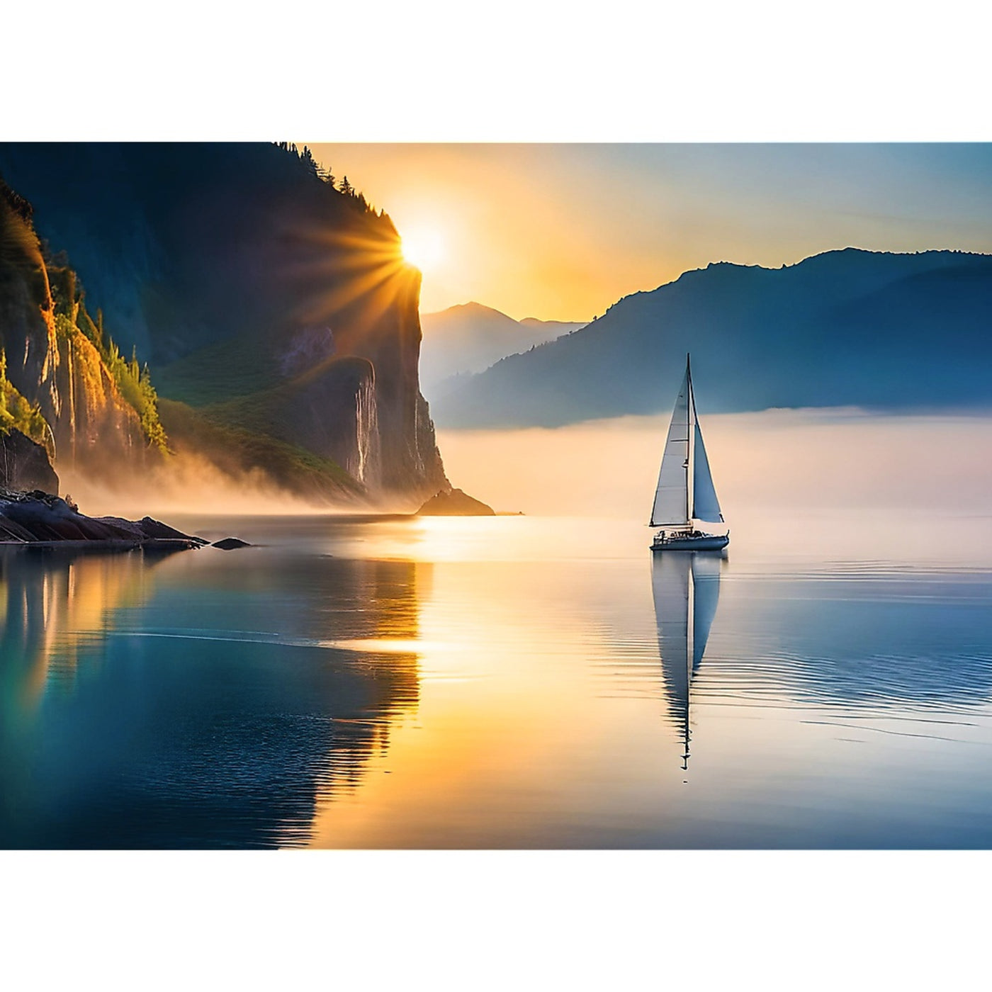 Trefl Red Nature: Sailing Sunrise 500 Piece Puzzle