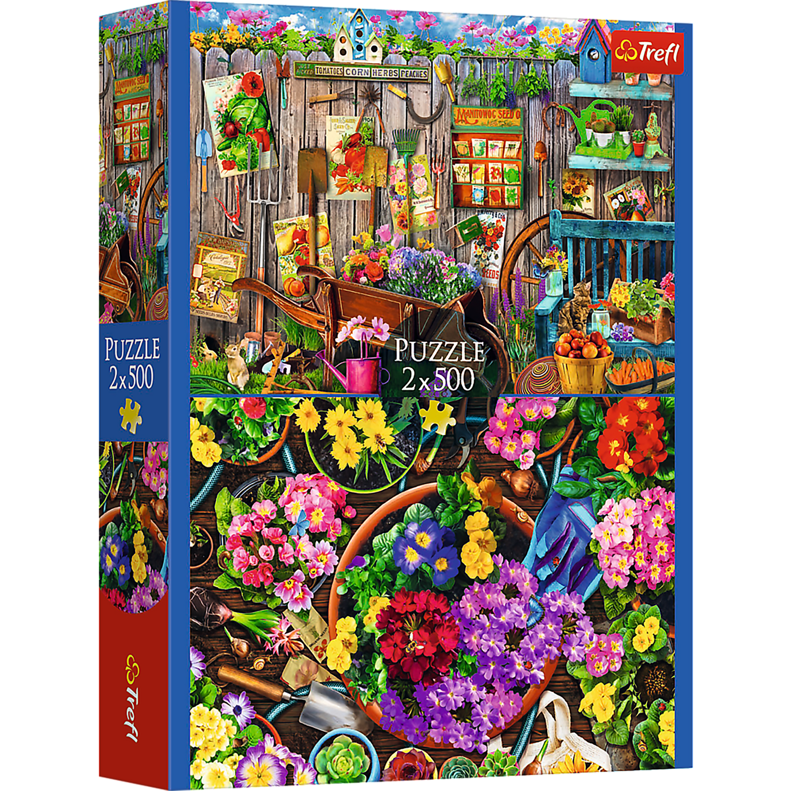 Trefl Working in the Garden 2 x 500 Piece Puzzle