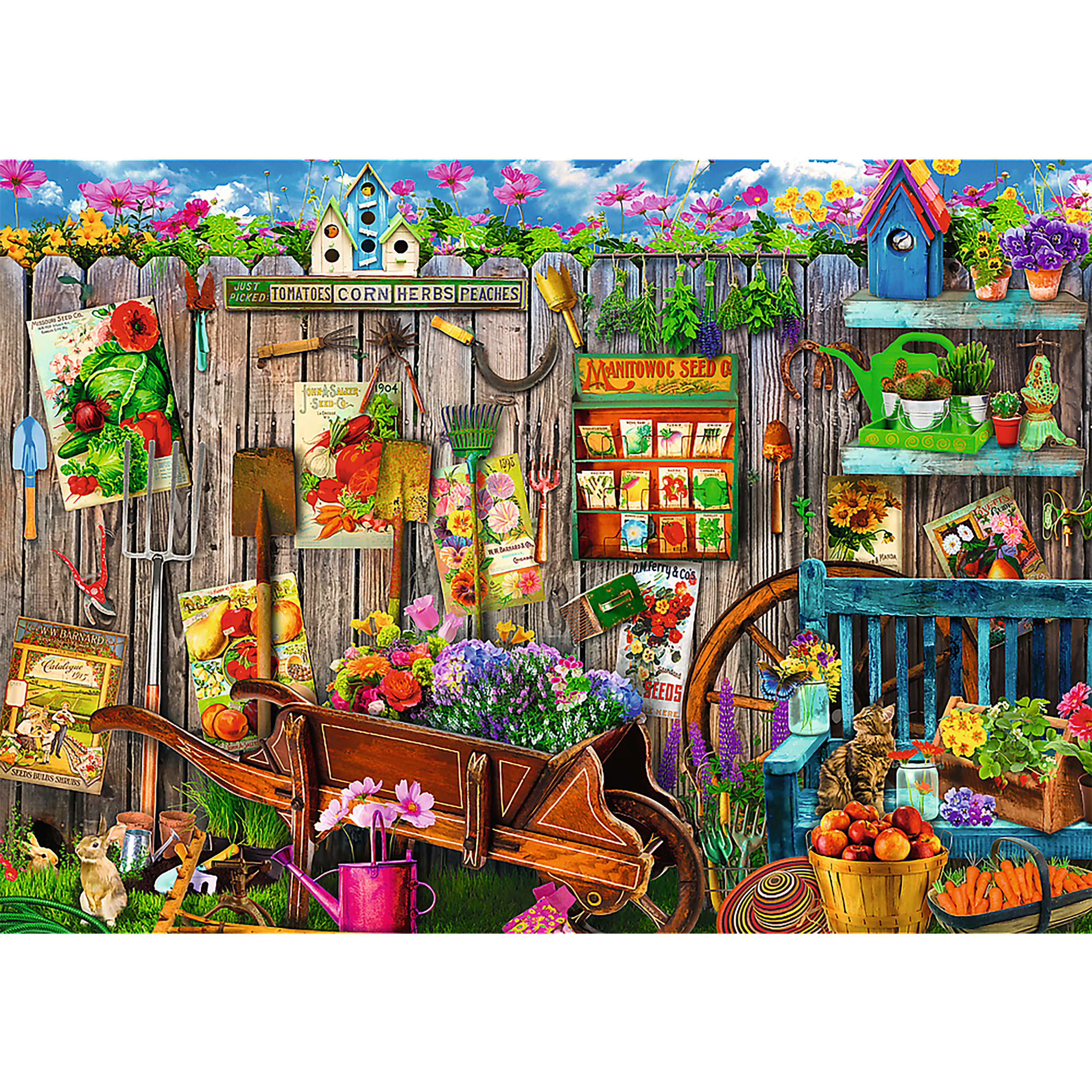 Trefl Working in the Garden 2 x 500 Piece Puzzle