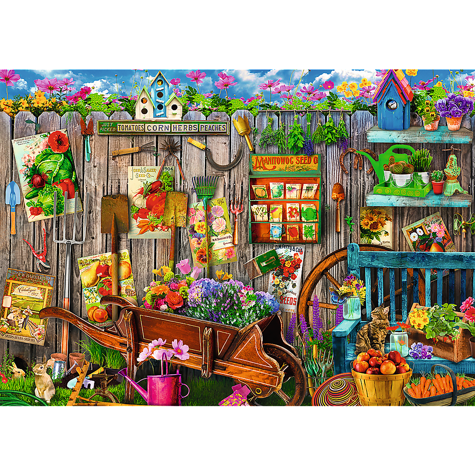 Trefl Working in the Garden 2 x 500 Piece Puzzle