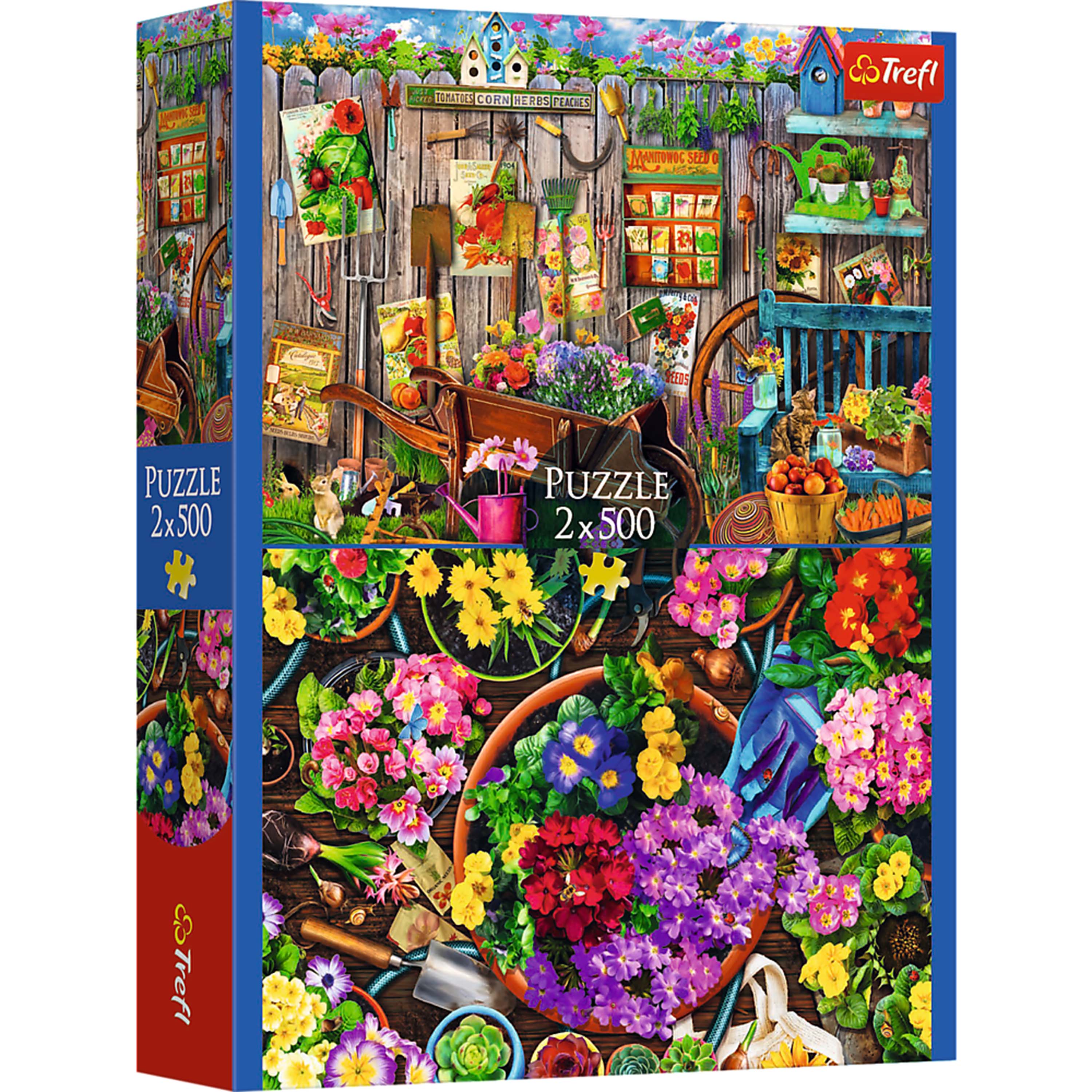 Trefl Working in the Garden 2 x 500 Piece Puzzle