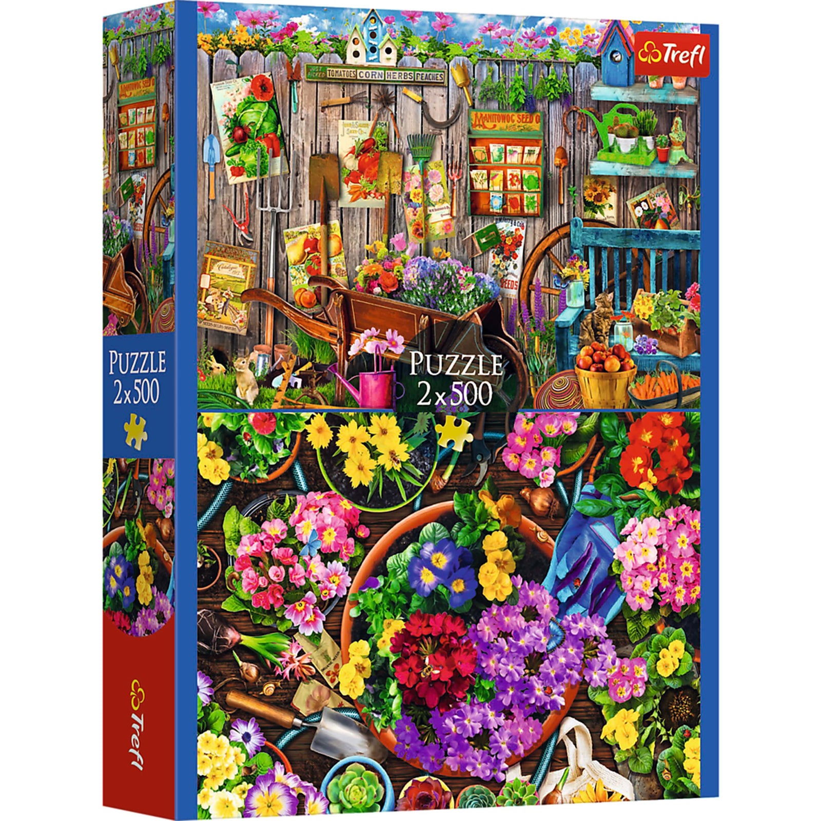 Trefl Working in the Garden 2 x 500 Piece Puzzle