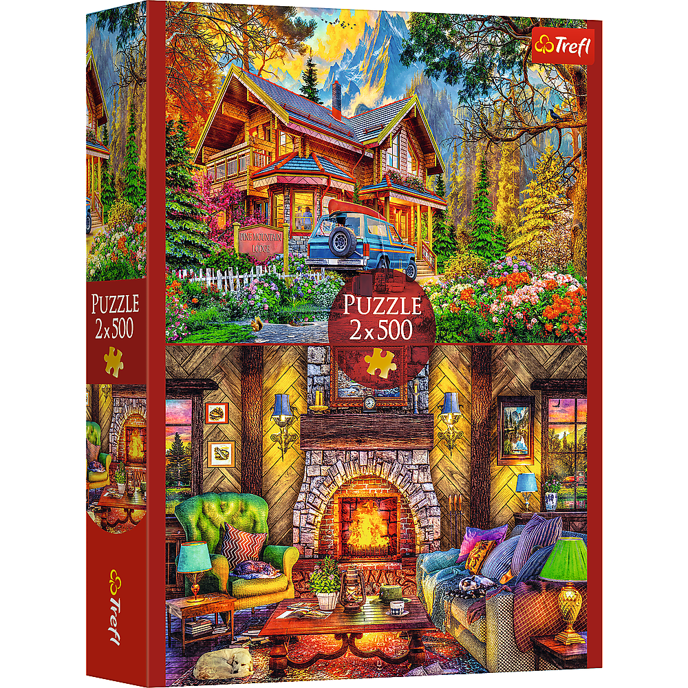 Trefl Red 2x500 Mountain Trip Puzzle