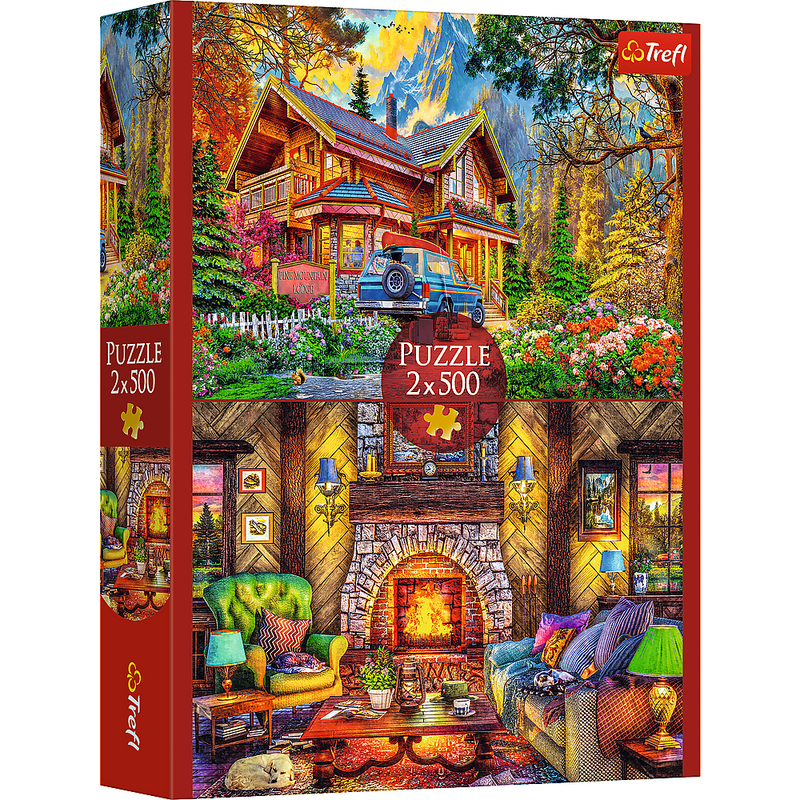 Trefl Red 2x500 Mountain Trip Puzzle