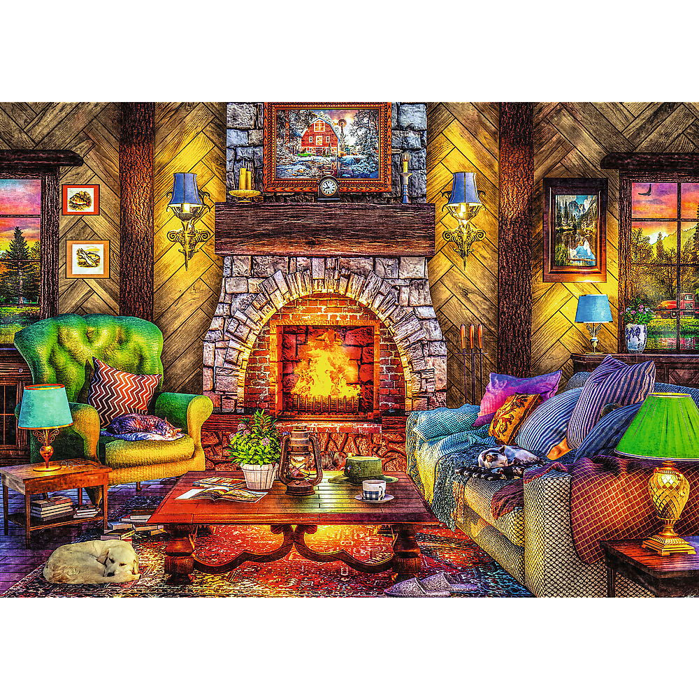Trefl Red 2x500 Mountain Trip Puzzle