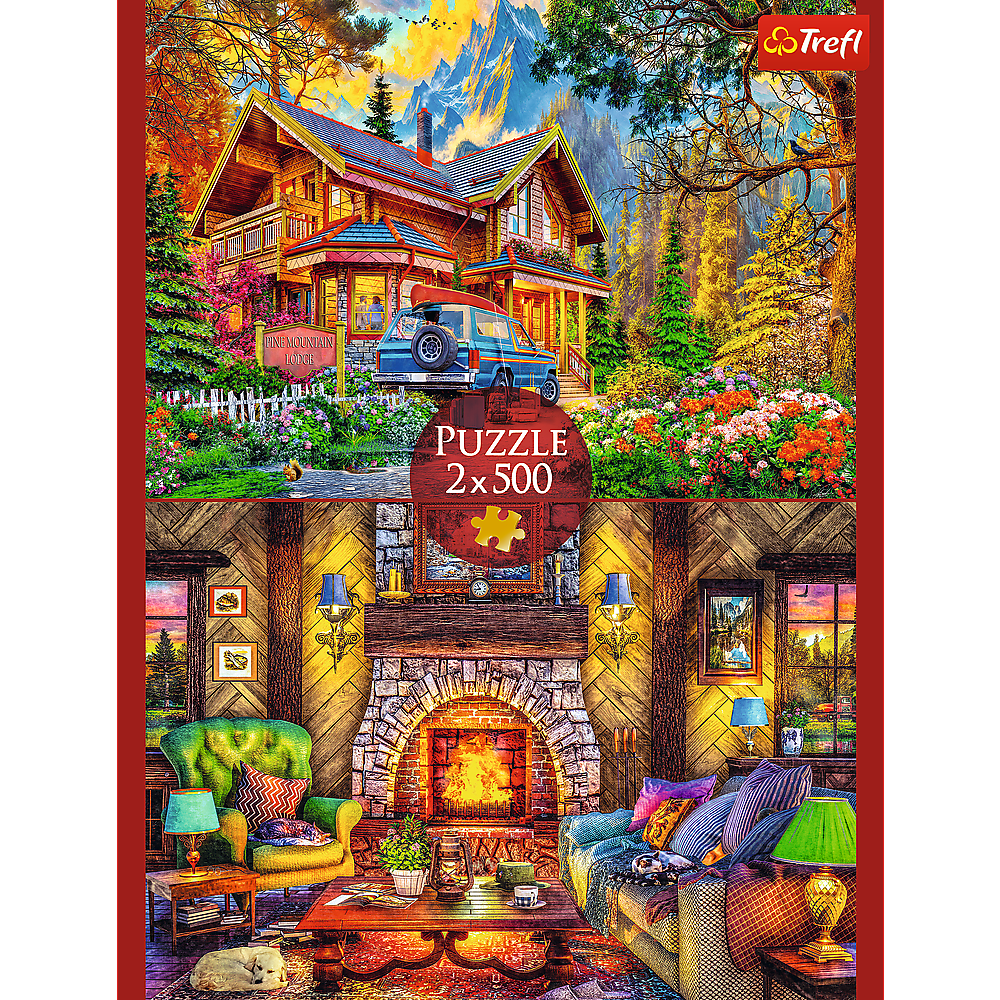 Trefl Red 2x500 Mountain Trip Puzzle