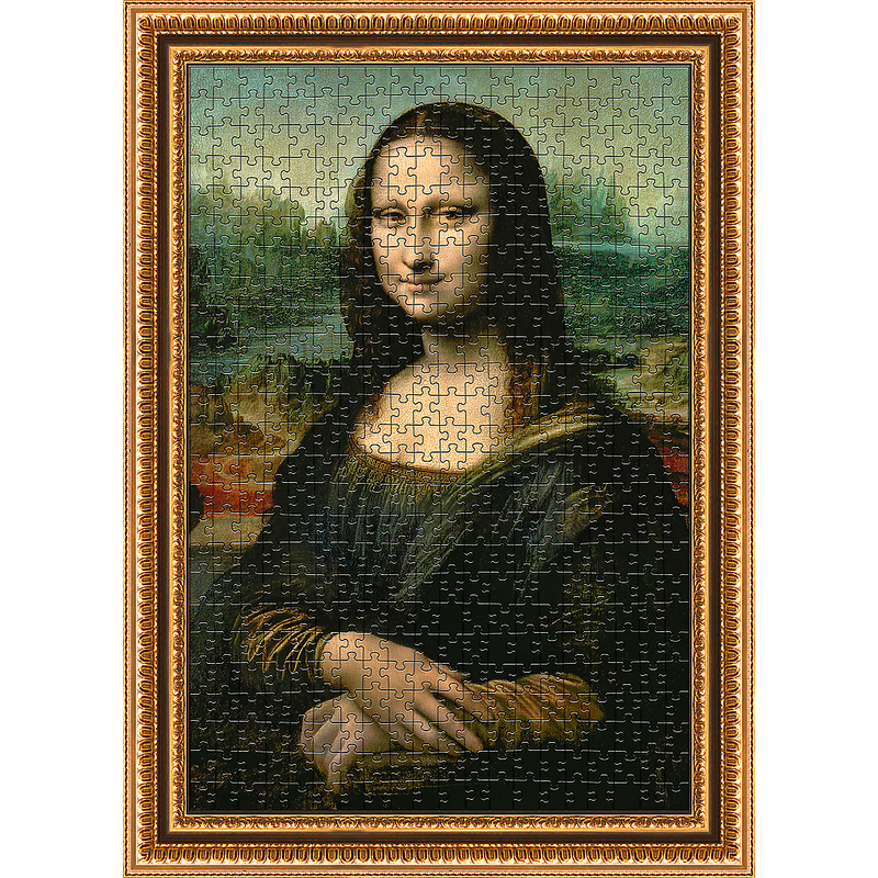 Trefl Red ArtFrame Puzzle Mona Lisa, Leonardo da Vinci 500 Piece Puzzle