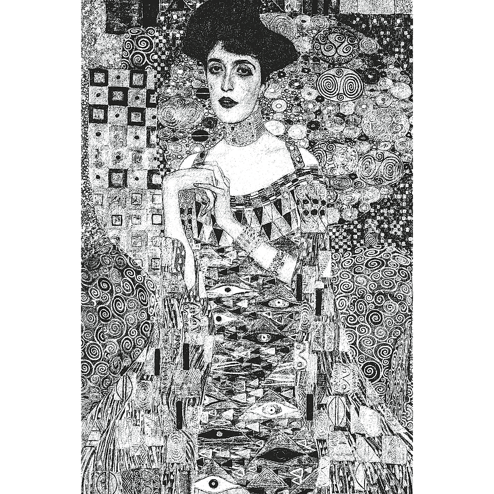 Trefl Red ArtFrame Puzzle Adele Bloch-Bauer I, Gustav Klimt 500 Piece Puzzle